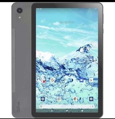 a close up of a tablet computer with water on the screen