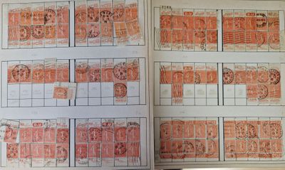 a book with a bunch of stamps on it