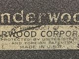 a close up of a sign that says underwood