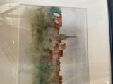 a picture of a picture of a watercolor painting on the wall