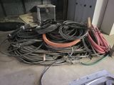 a pile of wires and wires on the floor
