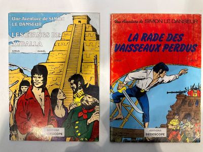 deux livres posés sur une table, avec un dessin représentant un homme sur une échelle et une photo d'un homme sur une échelle