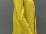 an image of a mannequin wearing a yellow jacket and black pants