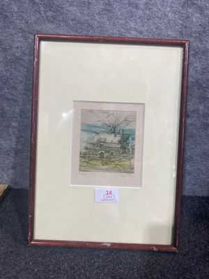 an image of a picture of a picture of a house in a field