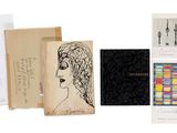 de nombreuses images différentes du visage d'une femme sur une feuille de papier