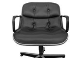 an image of a black office chair on a white background