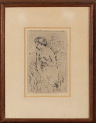 l'image d'un dessin représentant une femme assise sur un canapé