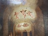 an image of a painting of a group of people in a church