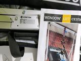 a black bag with a picture of a window lift in it