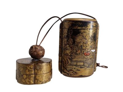 Inro à cinq cases en laque à décor en hira maki-e, taka maki… - Photo 1