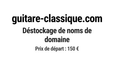 Nom de domaine guitare-classique.