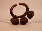 an image of a close up of a ring with three balls on it