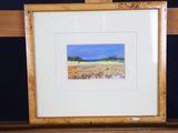 a picture of a picture of a field in a picture frame