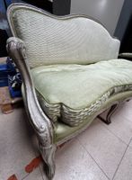 Banquette en bois laqué époque Louis XV (photo 3)