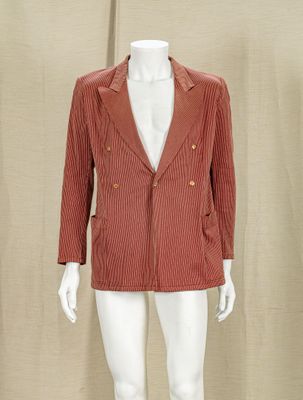 an image of a mannequin wearing a red jacket