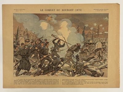 an old picture of a group of men on a field with guns