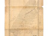 une vieille carte de la ville de New York, sur laquelle sont tracées des lignes