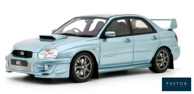 the car is blue and has black rims on it