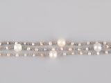 silver plated bracelet on a white background with a chain