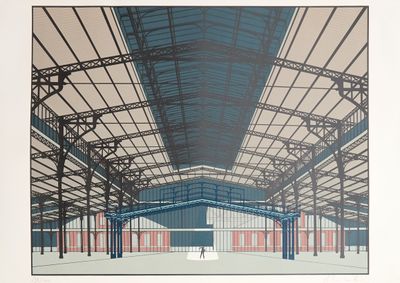 Alberto Bali (né en 1944) La Grande Halle [4 sérigraphies] 1…