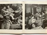 two pages of a book with pictures of a group of people