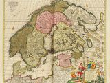 an old map of europe with the borders of the countries