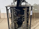 a clock that is sitting on top of a table