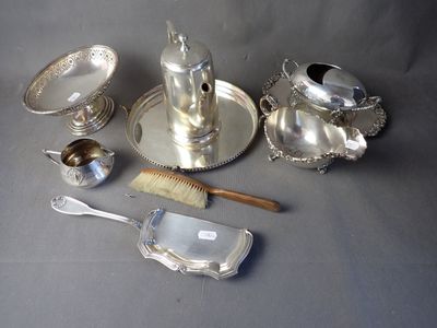 Ramasse-miettes Gallia Art Déco En Métal Argenté Et Bois