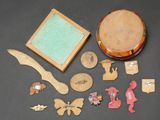a lot of different items that are sitting on a table