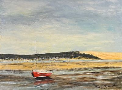 Claire BAUZET (XXe siècle)). Vue de la Dune du Pila, Bassin …