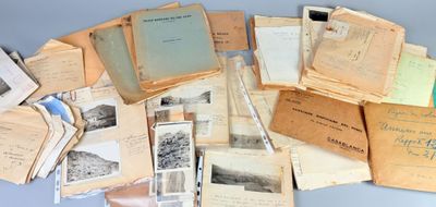 a lot of old books on the table together