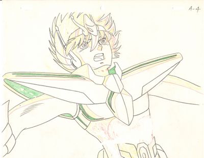 drawing of a woman in a green and white outfit holding a green and white surfboard