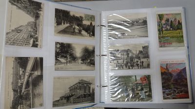 a book with pictures of people and buildings on it