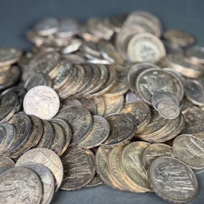 Ensemble de pièces en argent comprenant 1 pièce de 50 ct, 4 … - Photo 1