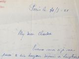a close up of a handwritten letter on a piece of paper