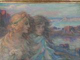 an image of a painting of a woman holding a child