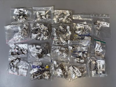 many different types of buttons in the bag