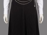 a white shirt and black skirt with a chain belt on a mannequin mannequin mannequin mannequin mannequin mannequin manne