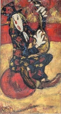 Henry d'ANTY (1910-1998) Clown musicien