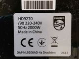 a label on the back of a car that says philips
