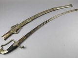 pair of antique chinese swords from the late 19th century