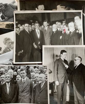 [Charles LINDBERGH]. 10 photographies originales, 24 x 18 cm…