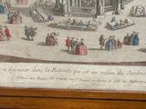 une image représentant un dessin d'un bâtiment autour duquel des gens se promènent