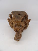 Pied de colonne en bois sculpté de 3 élégantes assises sur l… (photo 6)