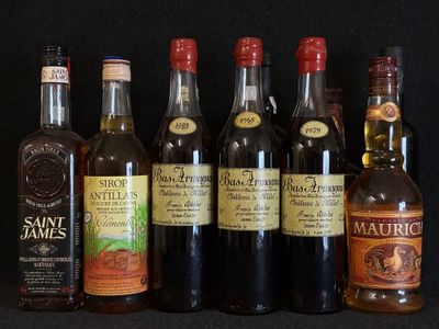 Lot de 11 bouteilles d'alcools et liquoreux, comprenant  : - Photo 1