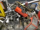 a pile of assorted items sitting on top of a pallet