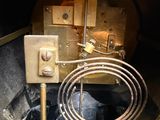 an image of a close up of a metal object with wires