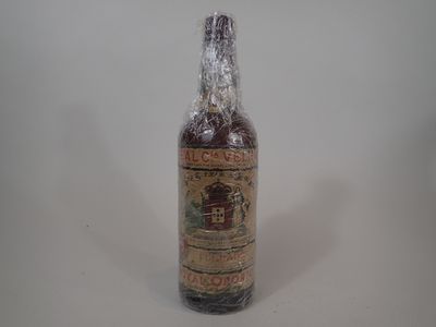 a bottle of liquor that is sitting on a table