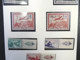 an image of a picture of a collection of stamps on a wall