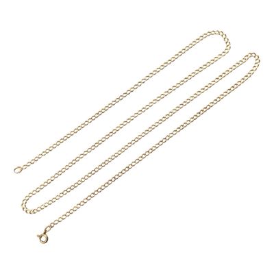 CHAINE DE COU en or jaune poids 5,4 g long 60 cm usures - Photo 1